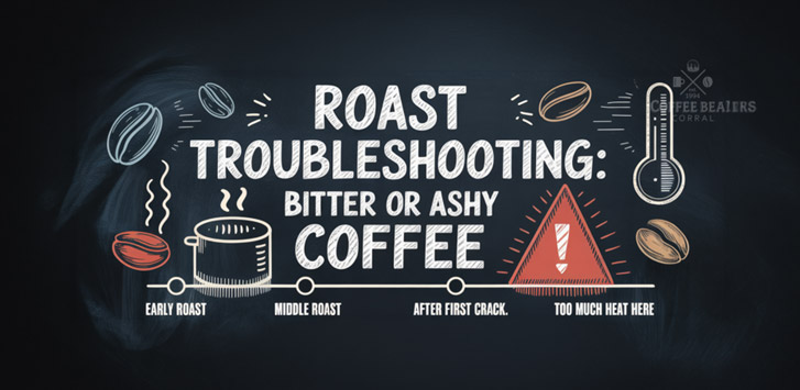 Troubleshooting bitter or ashy coffee