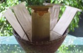 Poly-lined Kraft  tin-tie bags - pack of 5 KRAFTBAGS