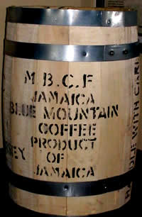 Jamaica Blue Mountain 30 KG Wood Barrel JBMTN30KGBARREL