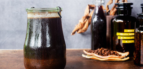 Decaf cold brew in a jar