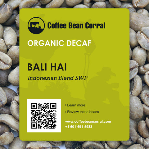 Indonesia: Organic Decaf Bali Hai, Indonesia Blend