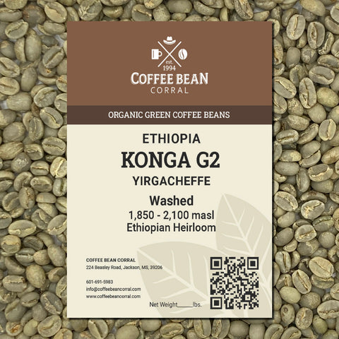 Ethiopia: Organic Konga G2, Yirgacheffe