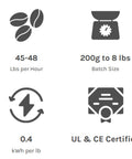 Valenta 8 Commercial Roaster, Up to 48 Lbs./Hr.