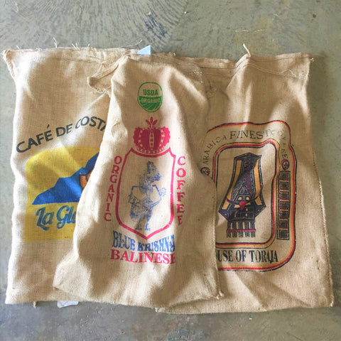 10 Burlap Coffee Bags Mystery Bundle